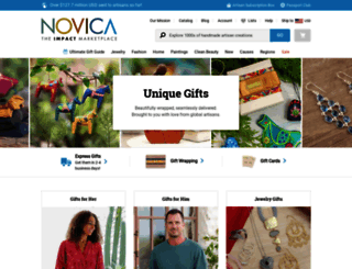 unique-gifts.novica.com screenshot