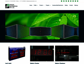 uniqueautomation.co.in screenshot