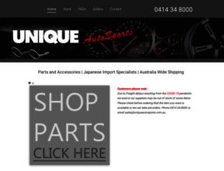 uniqueautosports.com.au screenshot