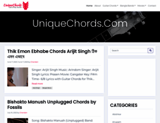 uniquechords.com screenshot