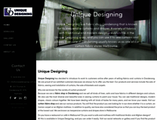 uniquedesigning.com.au screenshot