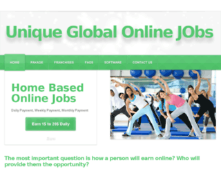 uniqueglobalonlinejobs.org screenshot