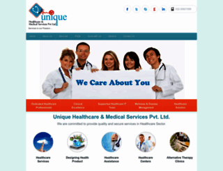 uniquehealthcare.org.in screenshot