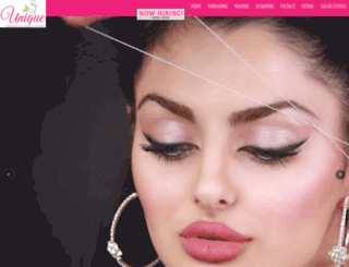uniquethreadingsalon.com screenshot