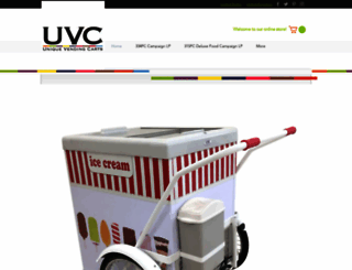 uniquevendingcarts.com screenshot
