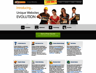uniquewebsites.com.au screenshot