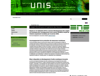 unis.ens-lyon.fr screenshot