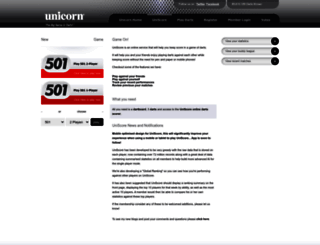 uniscore.unicorn-darts.com screenshot