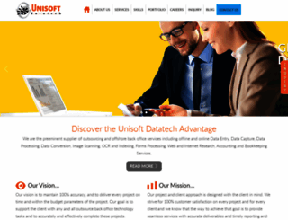 unisoftdatatech.com screenshot