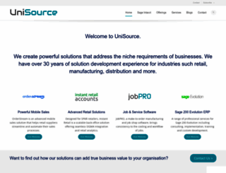 unisource.co.za screenshot