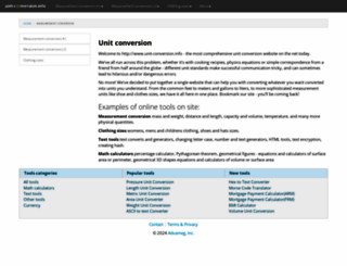 unit-conversion.info screenshot