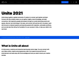unite.unity.com screenshot