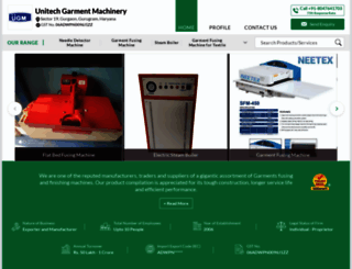 unitechgarmentmachinery.net screenshot