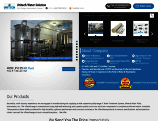 unitechwaterindia.com screenshot