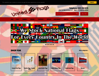 united-flags-and-flagstaffs.myshopify.com screenshot