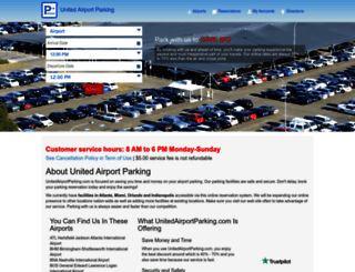 unitedairportparking.com screenshot