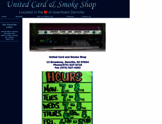 unitedcardandsmoke.com screenshot