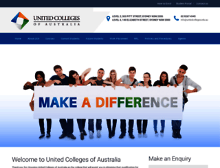 unitedcolleges.edu.au screenshot