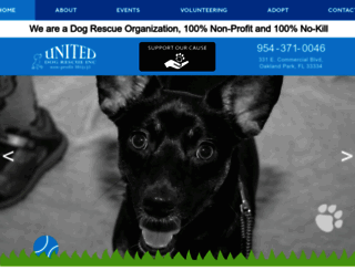 uniteddogrescue.org screenshot