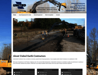 unitedearthcontractors.com screenshot