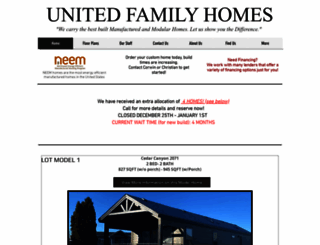 unitedfamilyhomes.com screenshot