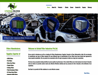 unitedfiltersindia.com screenshot