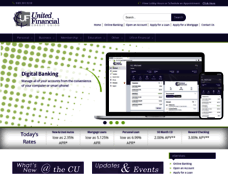 unitedfinancialcu.org screenshot