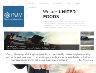 unitedfoods.in screenshot