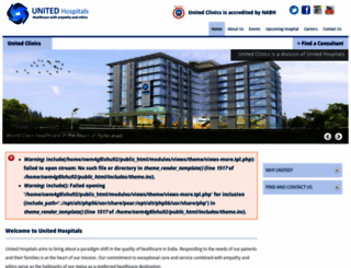 unitedhospitals.net screenshot