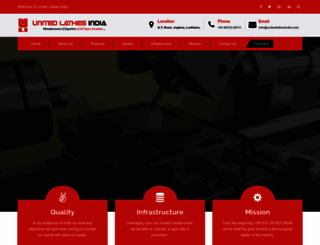 unitedlathesindia.com screenshot