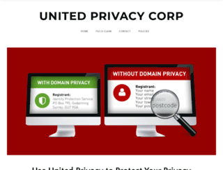 unitedprivacy.com screenshot