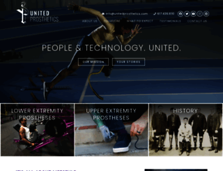 unitedprosthetics.com screenshot