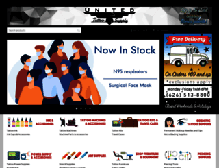 unitedtattoosupply.com screenshot
