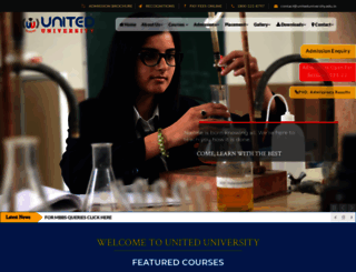 uniteduniversity.edu.in screenshot