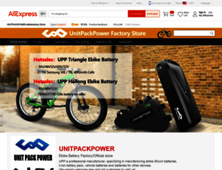unitpackpowerebikebattery.aliexpress.com screenshot
