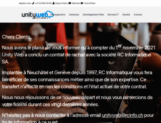 unity-web.ch screenshot