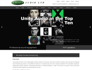 unityaudio.co.uk screenshot