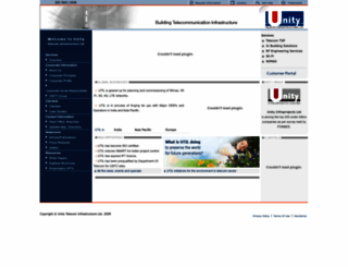 unityinfratel.com screenshot