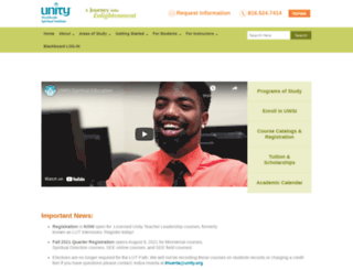 unityinstitute.org screenshot