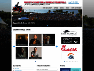 unitymusicfestival.com screenshot