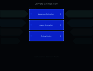 univers-animes.com screenshot
