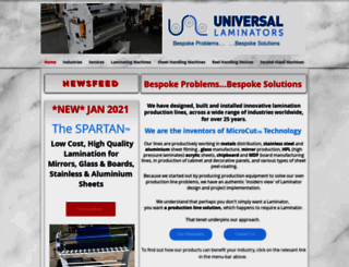 universal-laminators.com screenshot