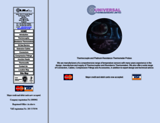 universal-thermosensors.co.uk screenshot