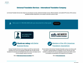 universal-translation-services.com screenshot