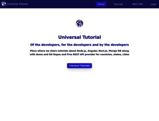 universal-tutorial.com screenshot