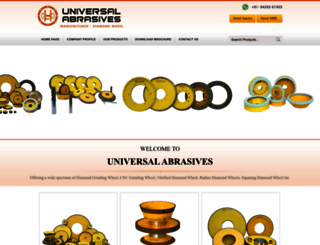 universalabrasives.in screenshot