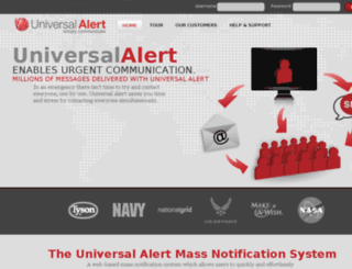 universalalert.com screenshot