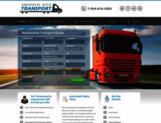universalautotransport.com screenshot