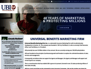 universalbenefitsmarketingfirm.com screenshot