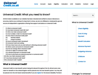 universalcredit.co.uk screenshot